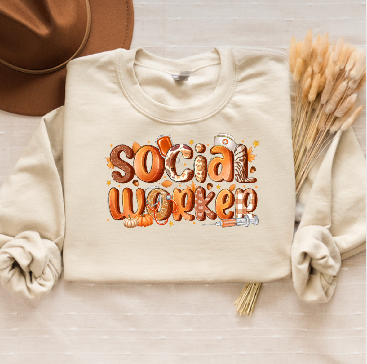 Social Worker Fall Sweatshirt