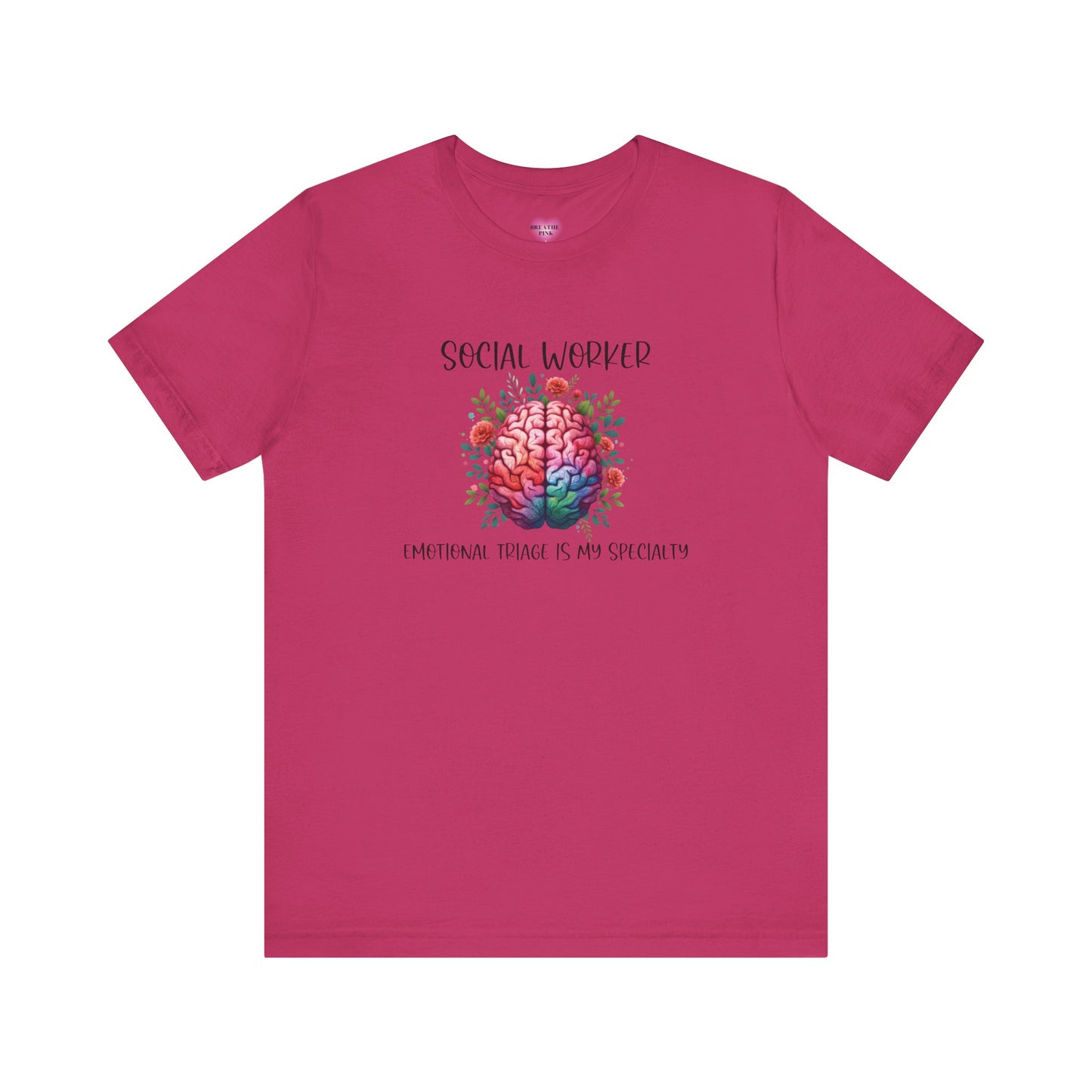 Social Worker Emotional Triage Brain Tee