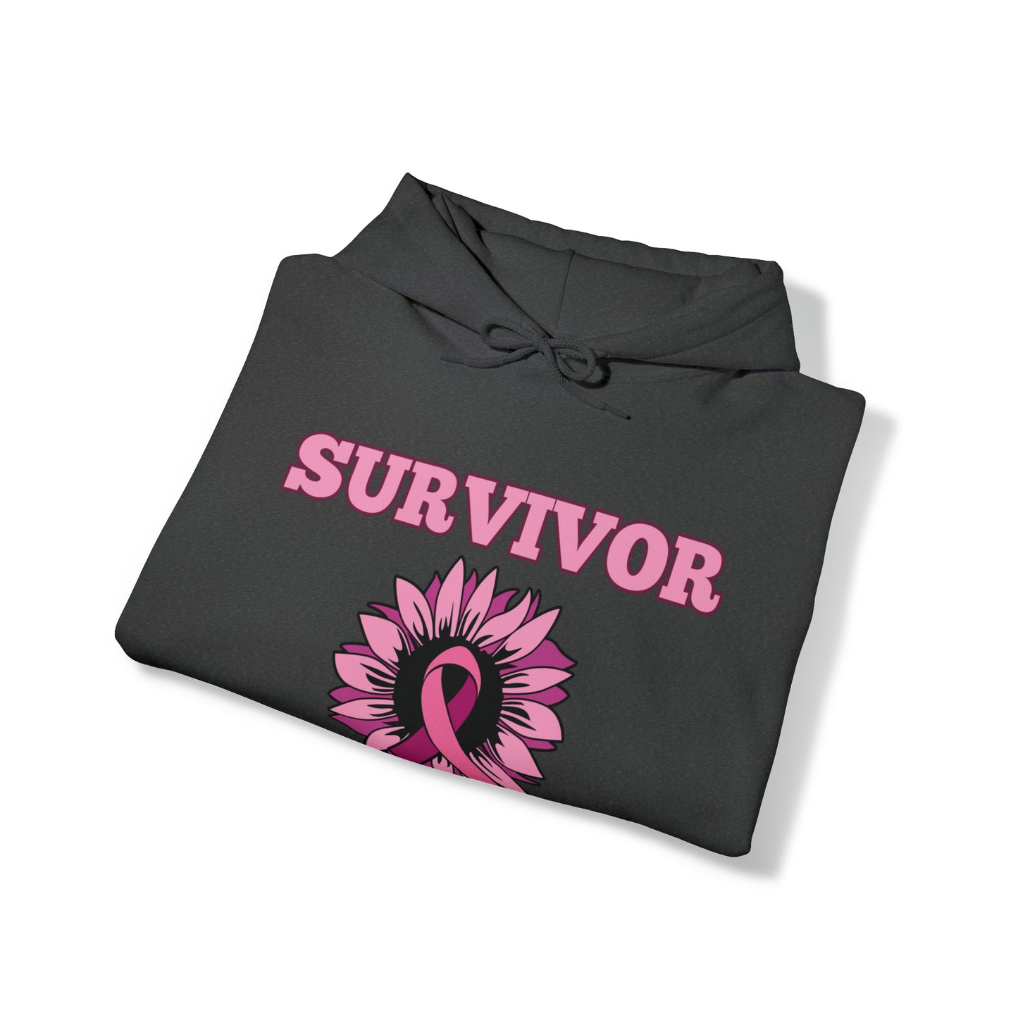 SURVIVOR Breast Cancer Awareness Hooded Sweatshirt