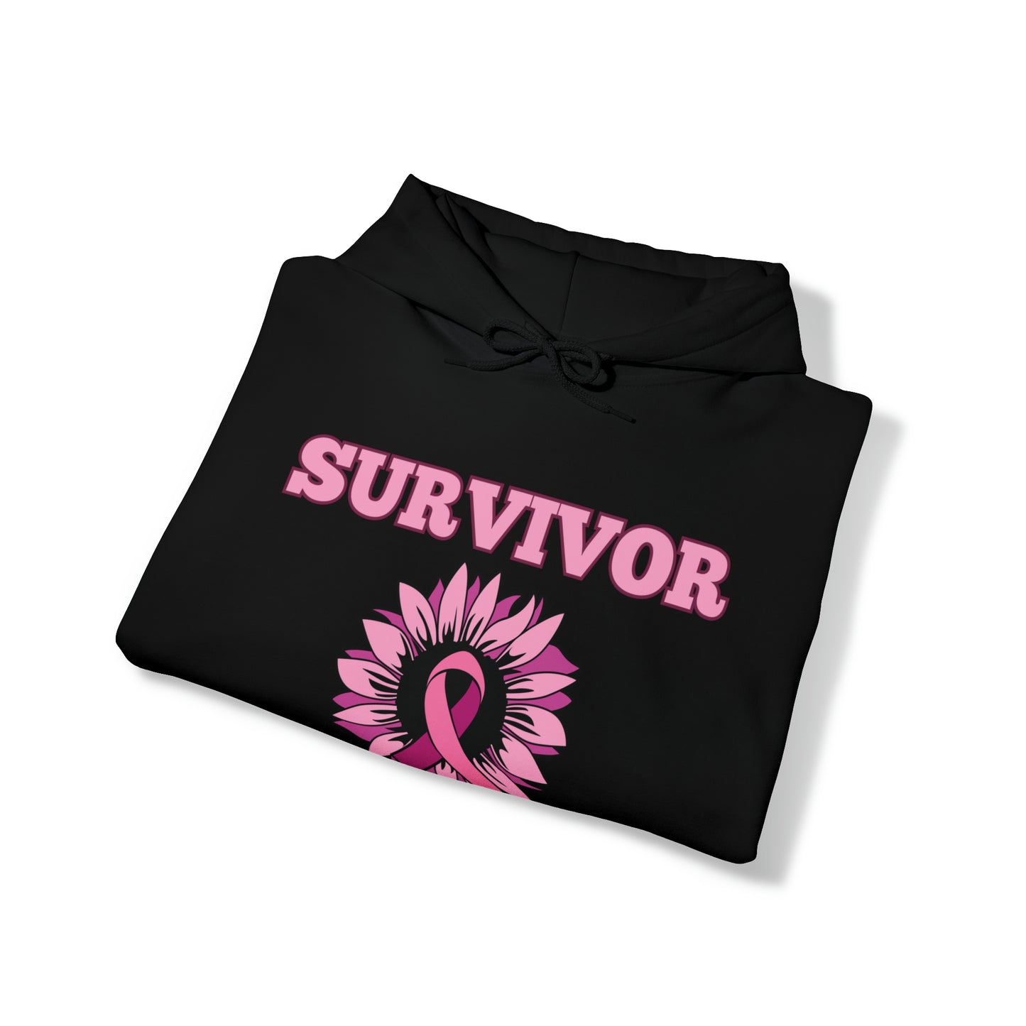 SURVIVOR Breast Cancer Awareness Hooded Sweatshirt