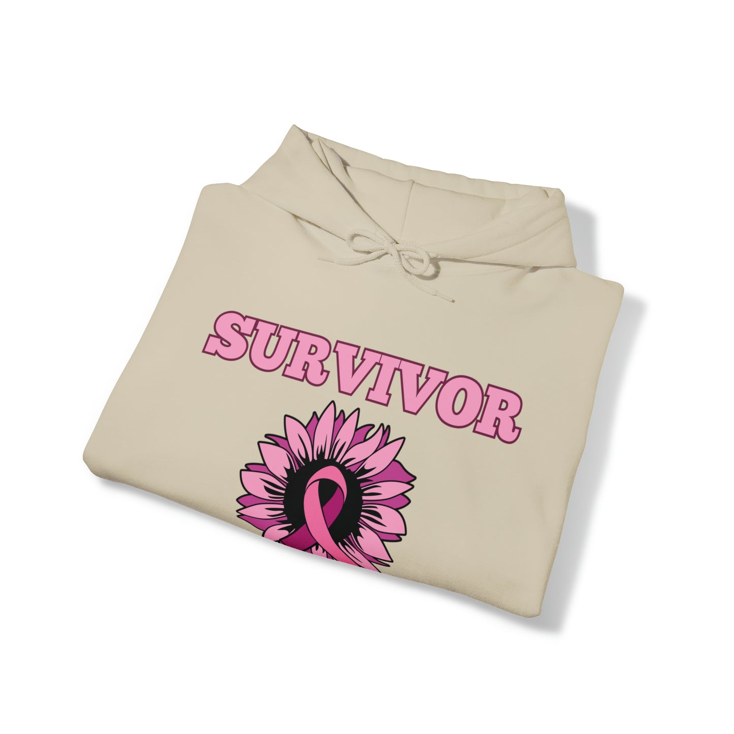 SURVIVOR Breast Cancer Awareness Hooded Sweatshirt