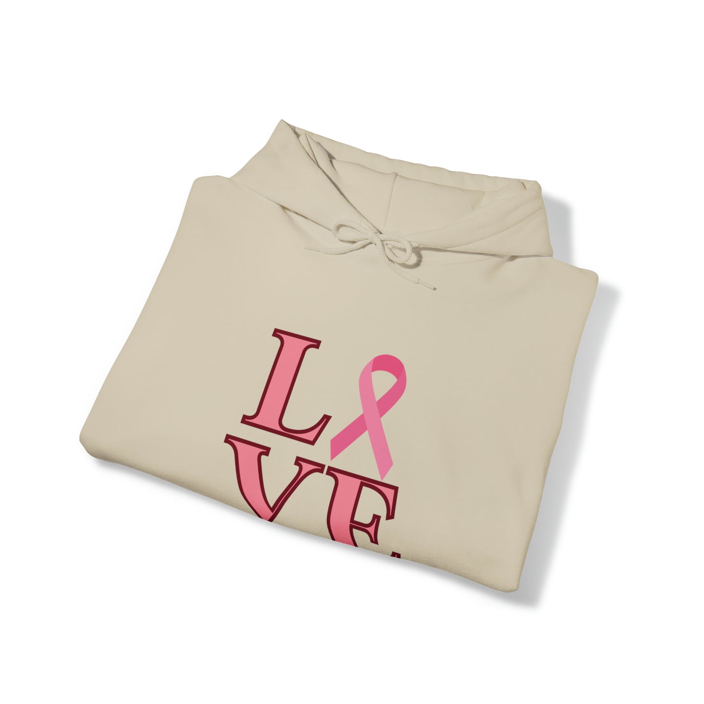 LOVE Breast Cancer Awareness Hooded Sweatshirt