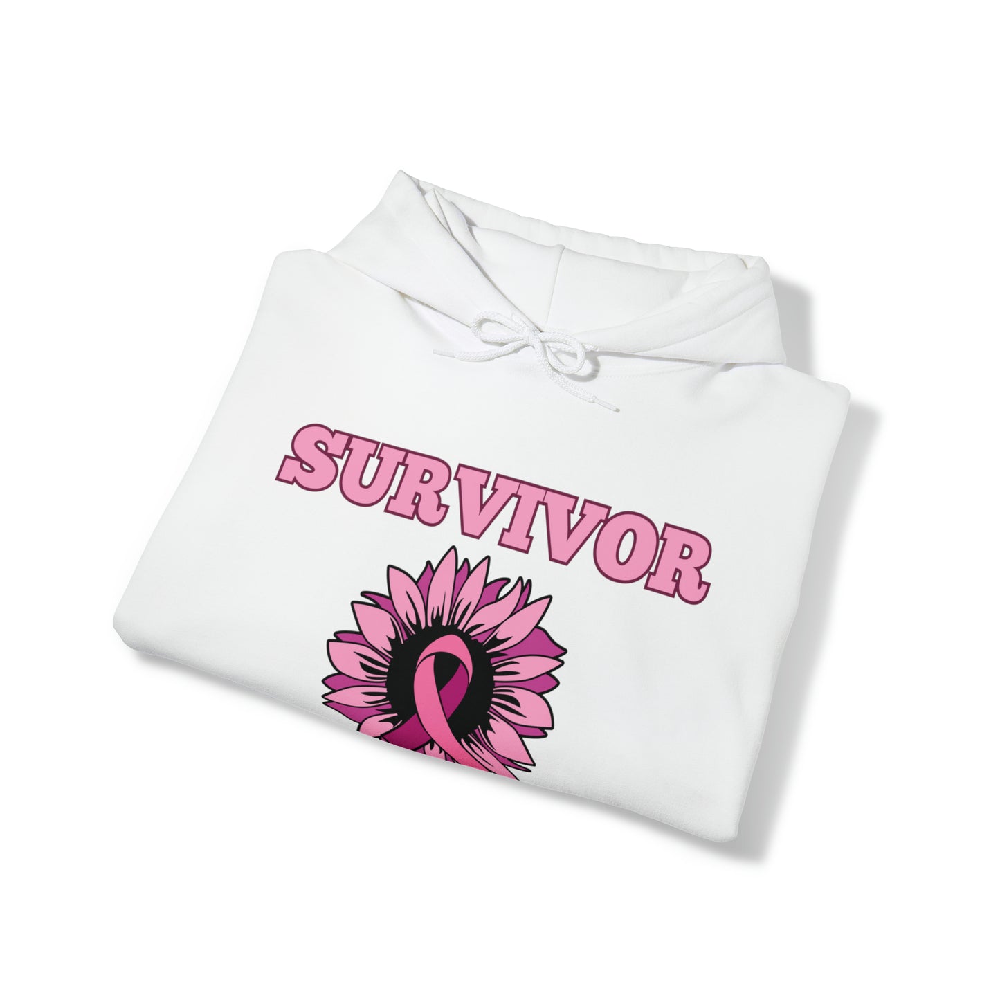 SURVIVOR Breast Cancer Awareness Hooded Sweatshirt