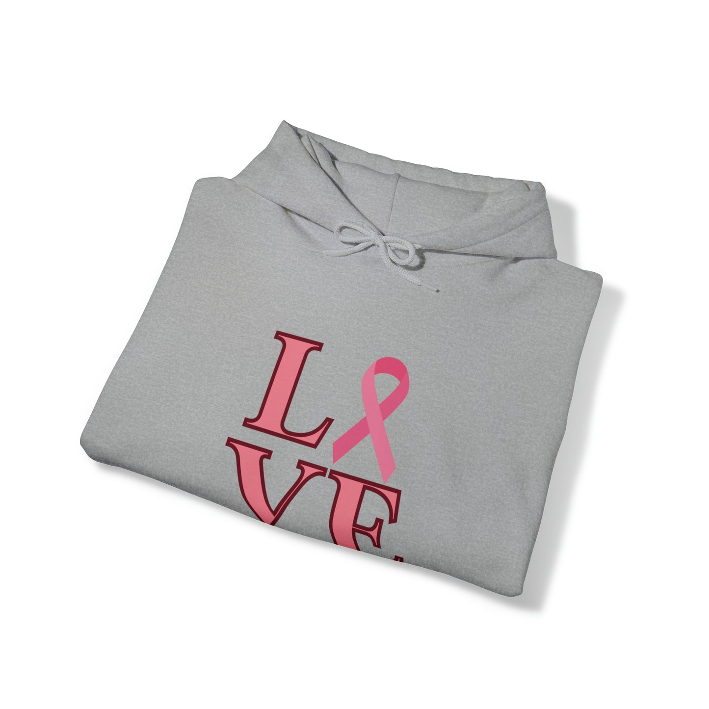 LOVE Breast Cancer Awareness Hooded Sweatshirt