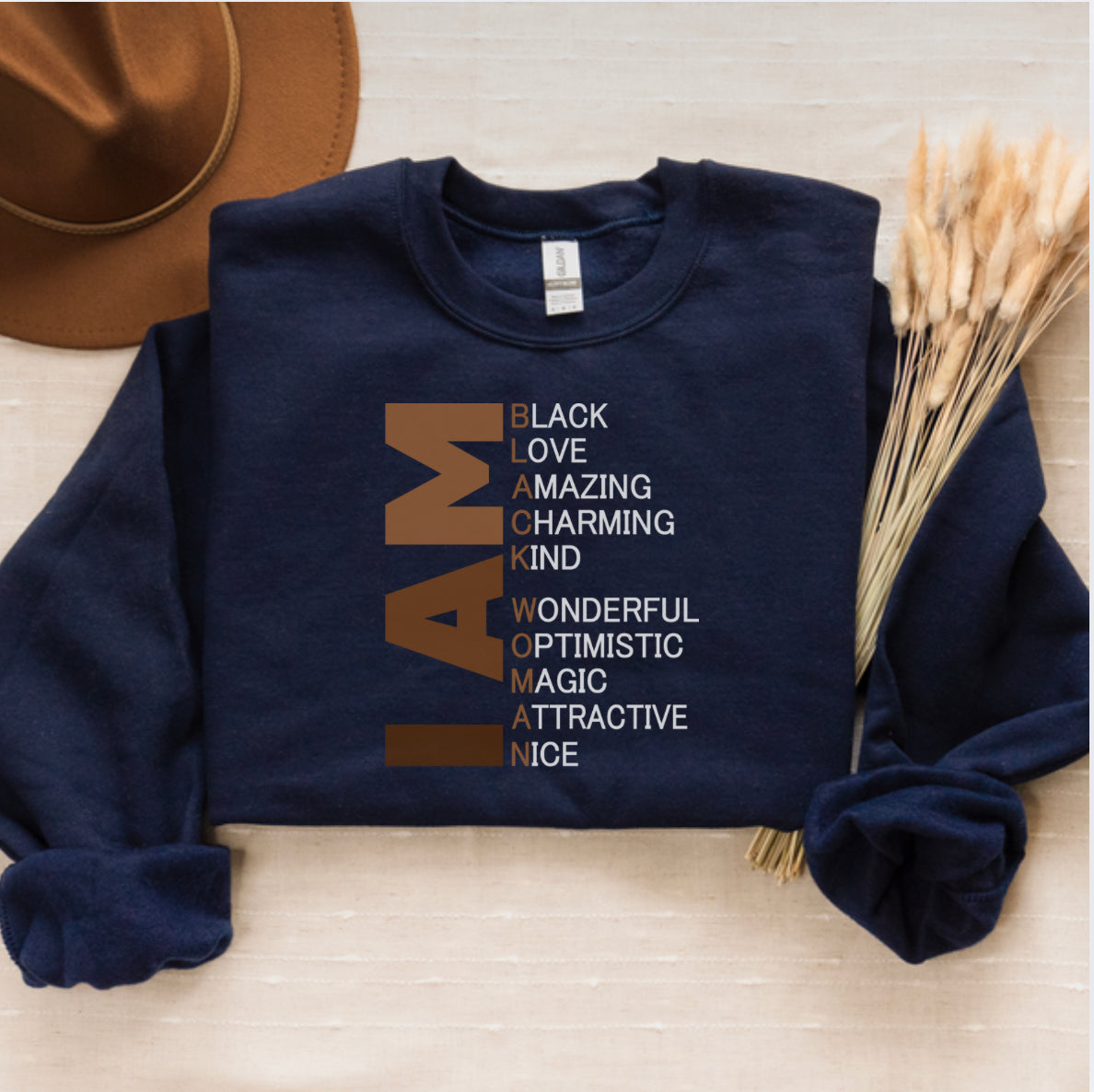 I AM - Black Woman Sweatshirt