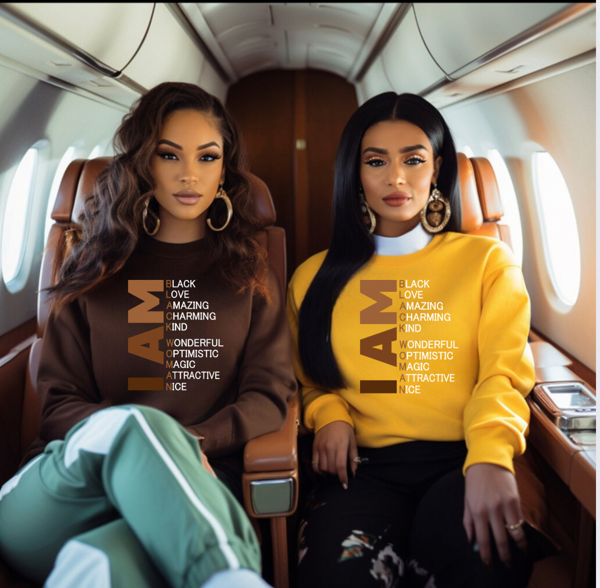 I AM - Black Woman Sweatshirt