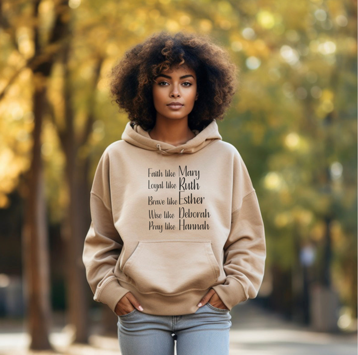 Women Of the Bible Empowerment Hooded sweatshirt, Women of Faith Shirt