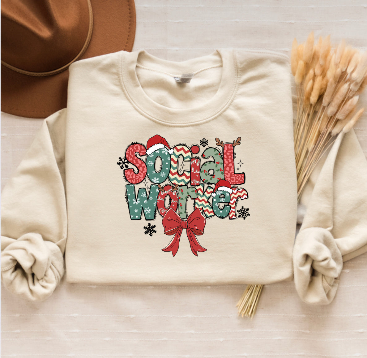 Social Work Holiday Sweatshirt