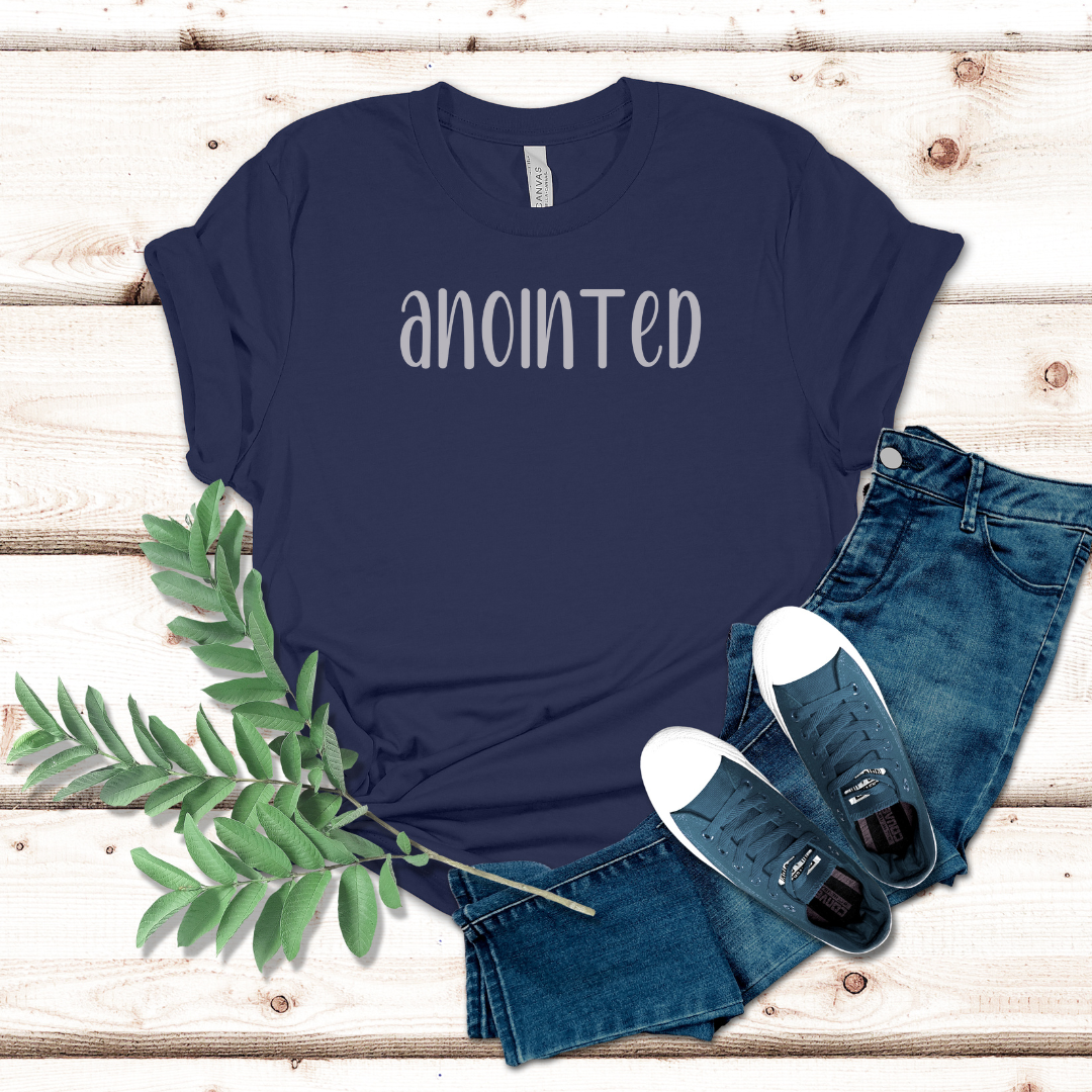 ANOINTED Christian T-Shirt, Believer Shirt, Religious Tee