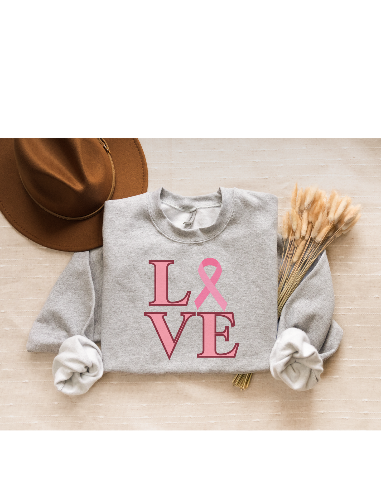 LOVE Breast Cancer Awareness Sweatshirt