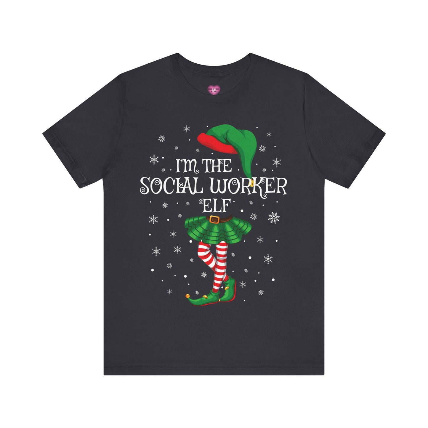 I'm The Social Worker Elf Short Sleeve Tee