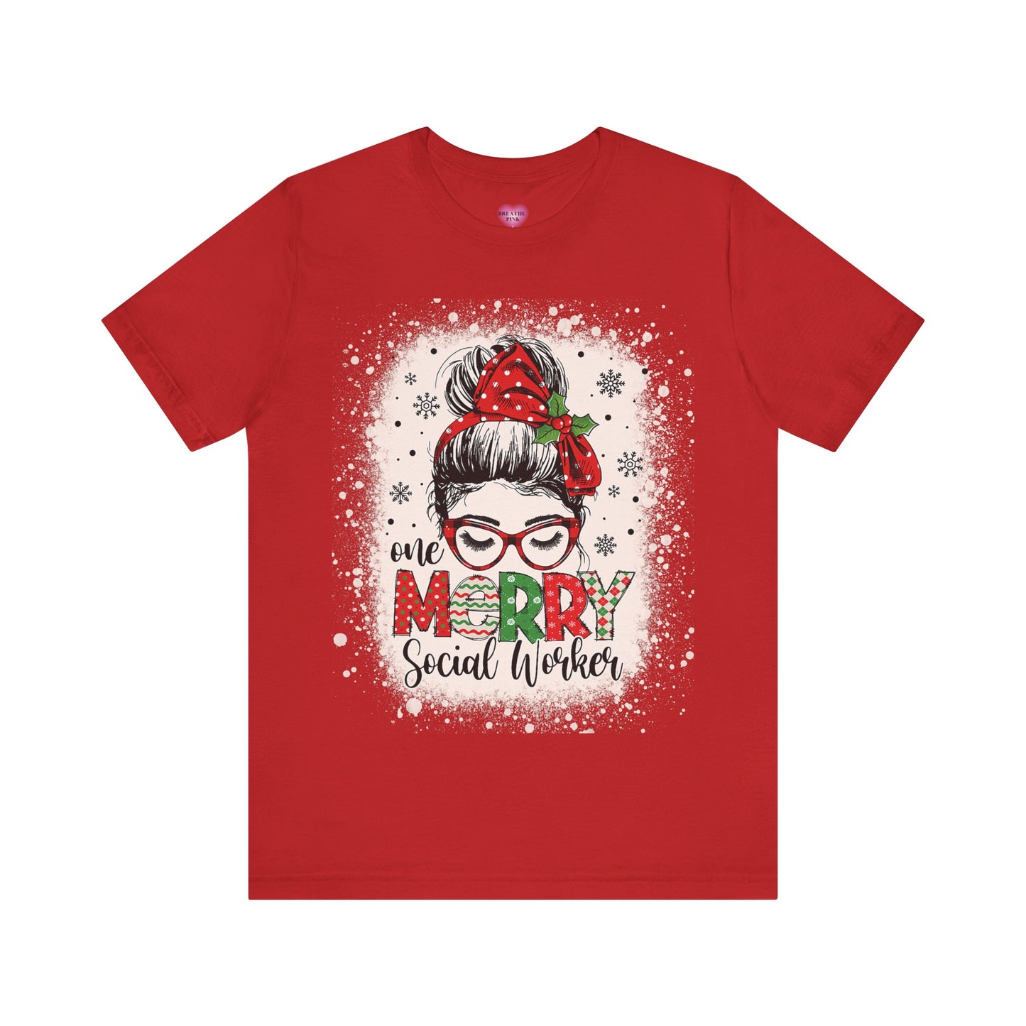 One Merry Social Worker Short Sleeve Tee
