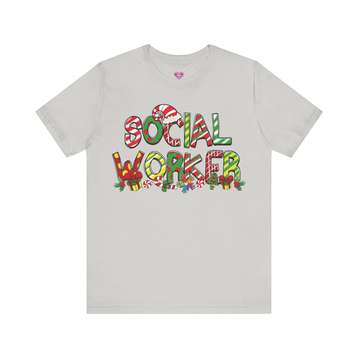 Social Worker Holiday Short Sleeve Tee