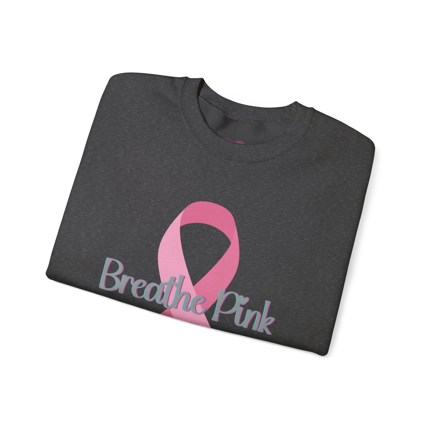 Breathe Pink Ribbon (Breast Cancer Awareness Sweatshirt)