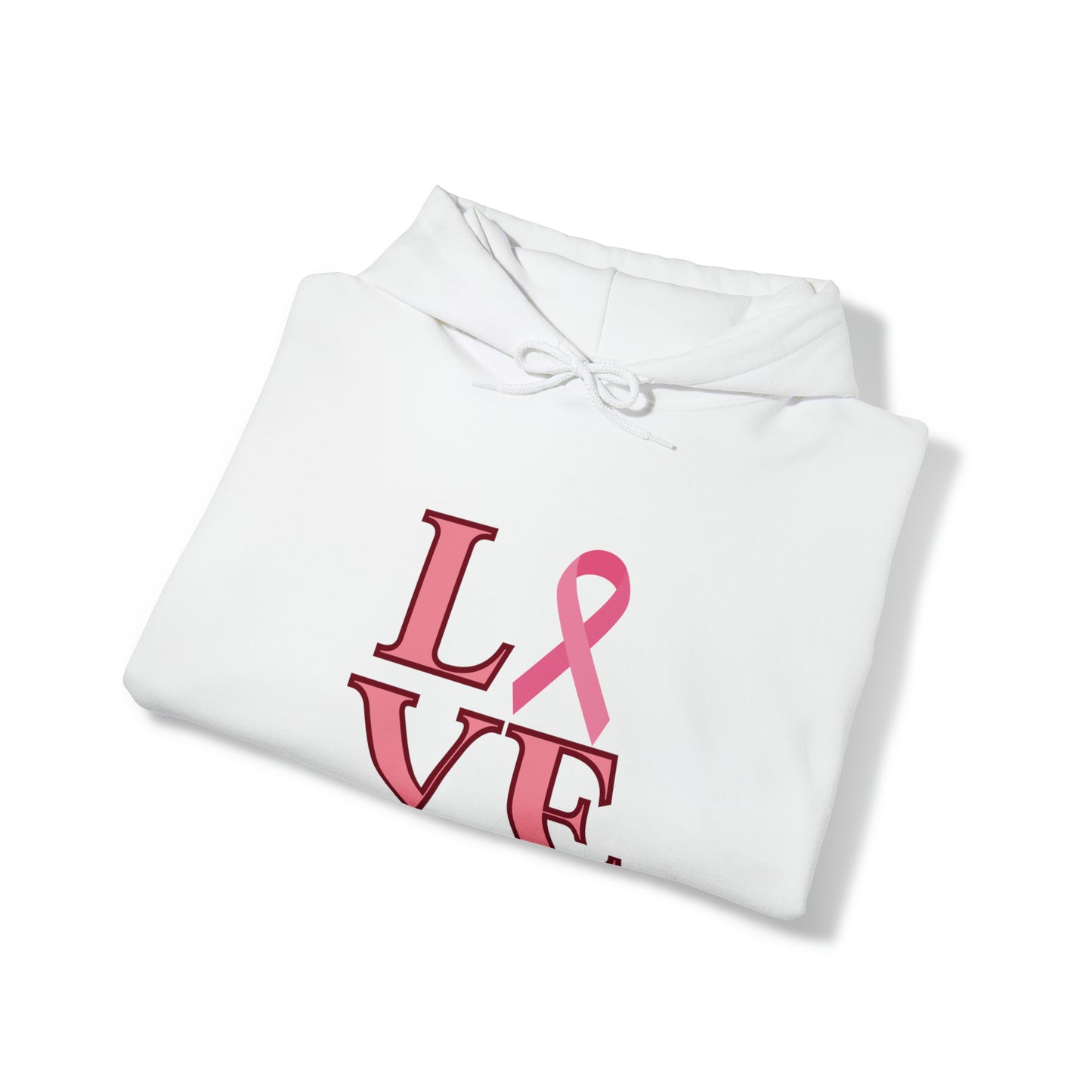 LOVE Breast Cancer Awareness Hooded Sweatshirt