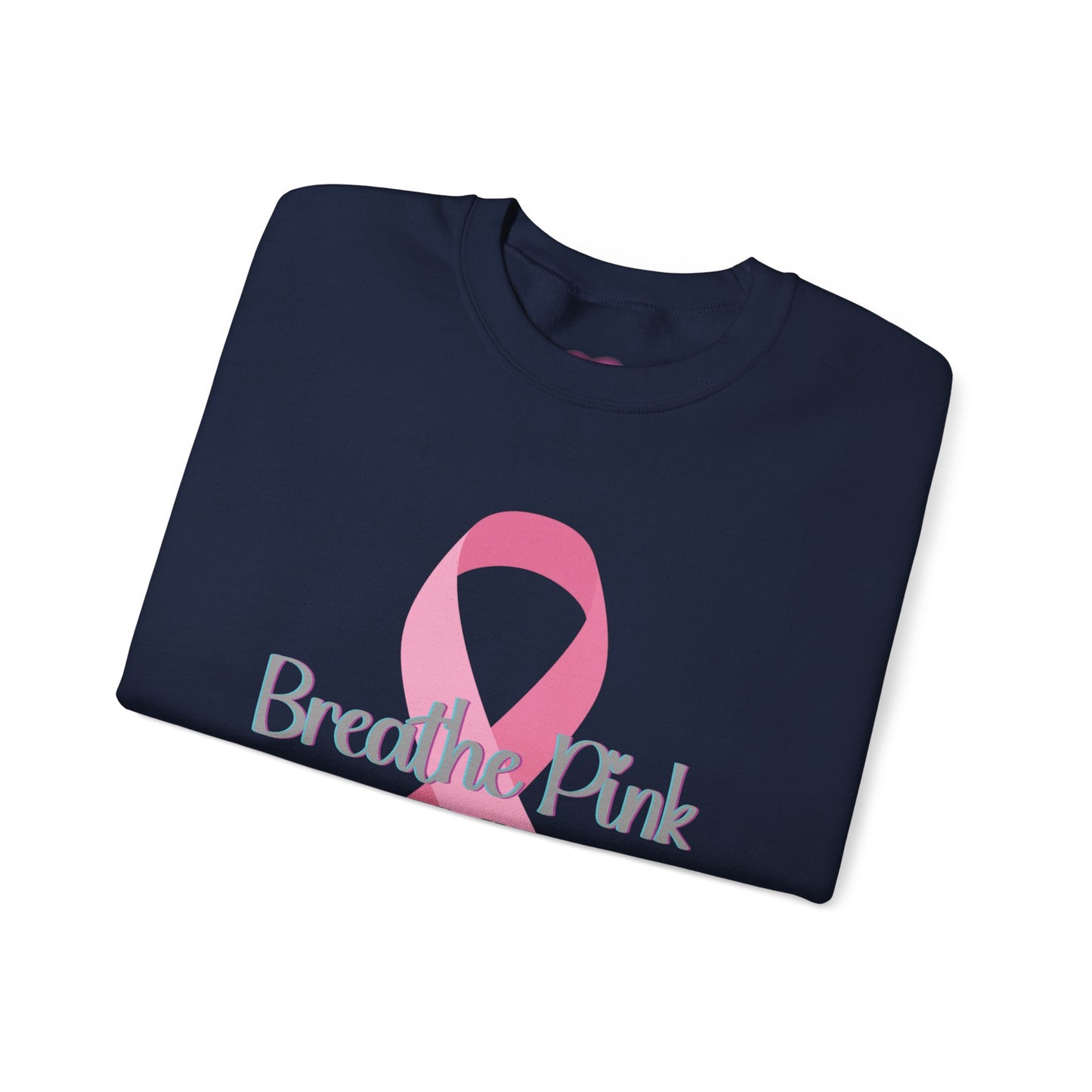 Breathe Pink Ribbon (Breast Cancer Awareness Sweatshirt)