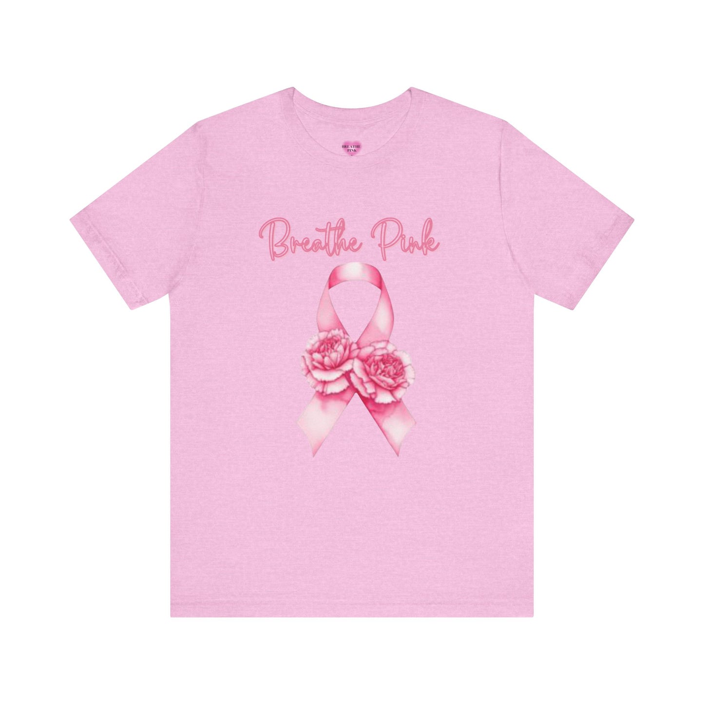 Breathe Pink Breast Cancer Awareness Tee