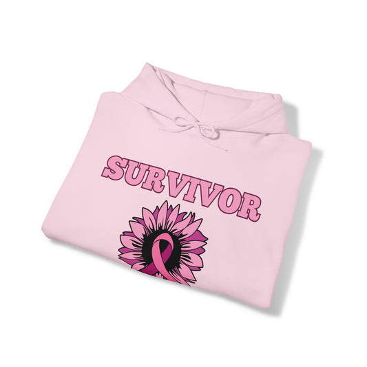 SURVIVOR Breast Cancer Awareness Hooded Sweatshirt