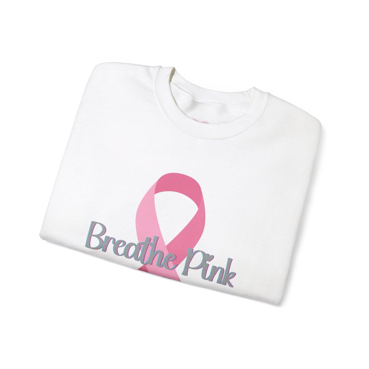 Breathe Pink Ribbon (Breast Cancer Awareness Sweatshirt)