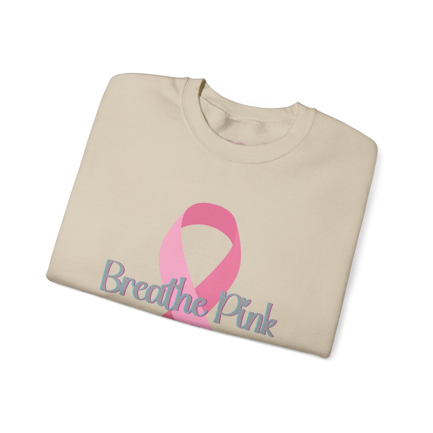 Breathe Pink Ribbon (Breast Cancer Awareness Sweatshirt)