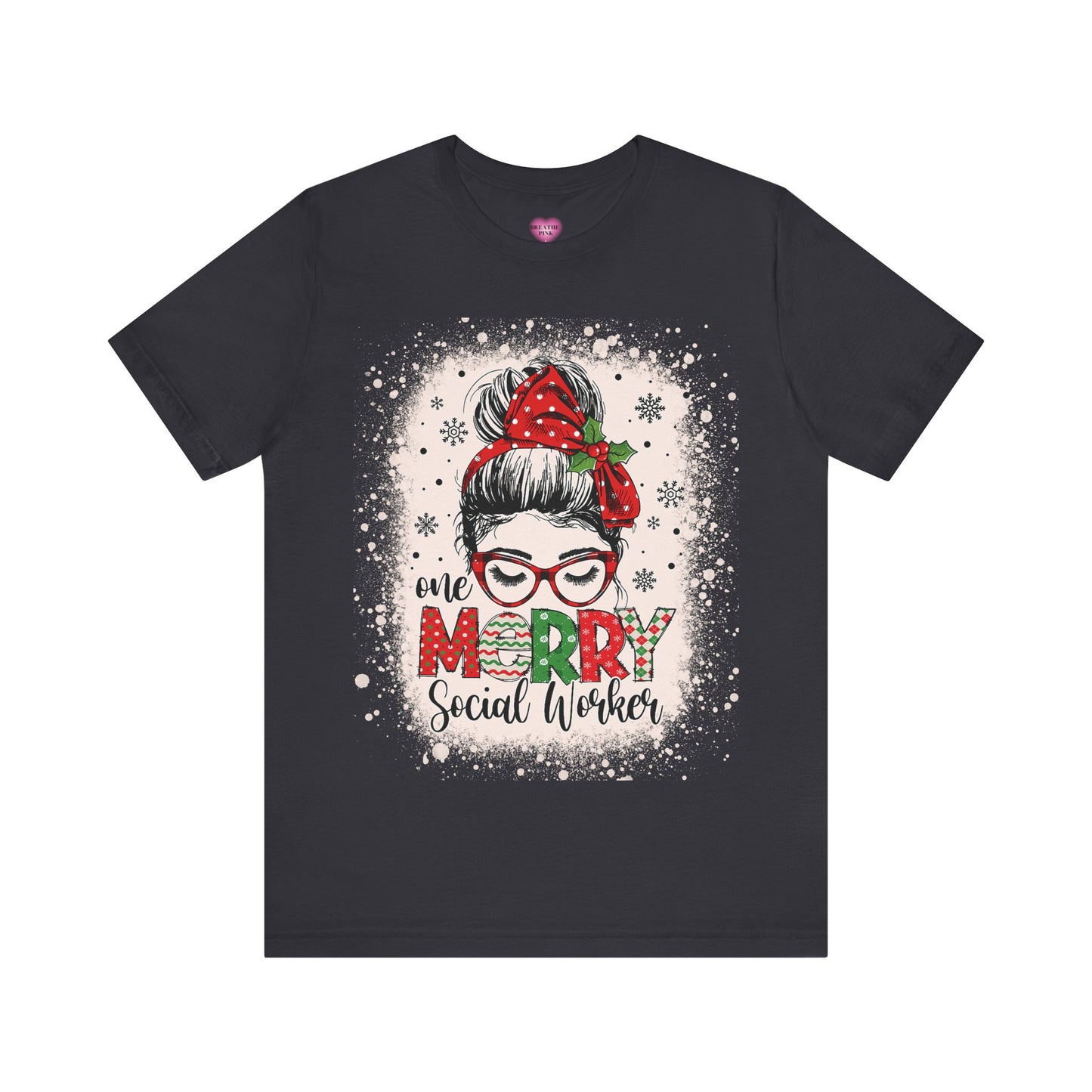 One Merry Social Worker Short Sleeve Tee