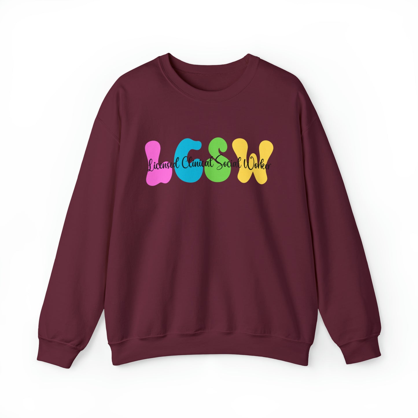 LCSW Social Worker Sweatshirt, Retro Social Worker Sweatshirt