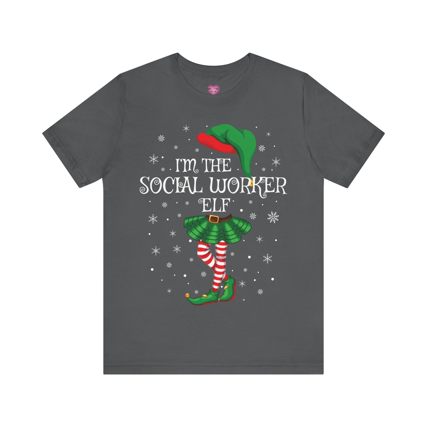 I'm The Social Worker Elf Short Sleeve Tee