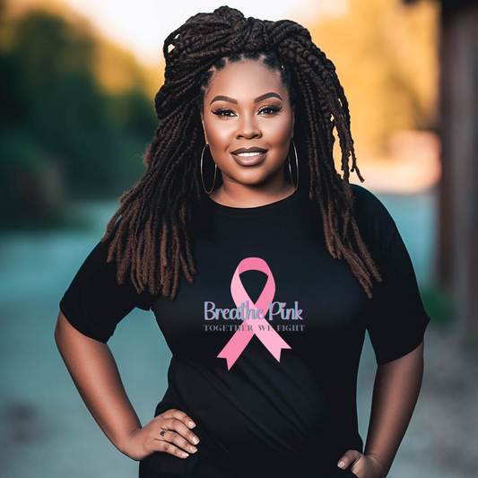 Breathe Pink Ribbon (Breast Cancer Awareness T-shirt)