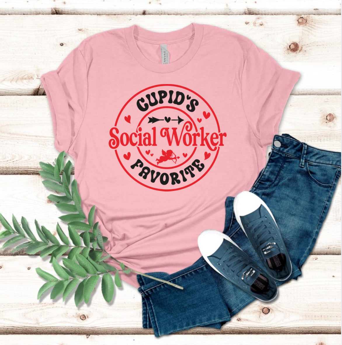 Cupid’s Favorite Social Worker Tee