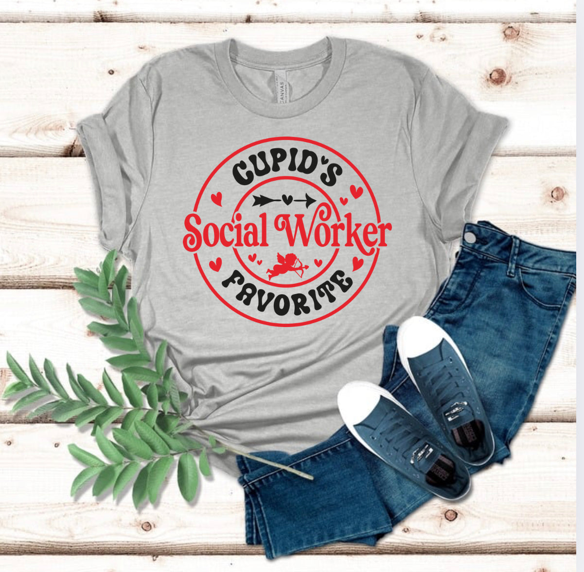 Cupid’s Favorite Social Worker Tee