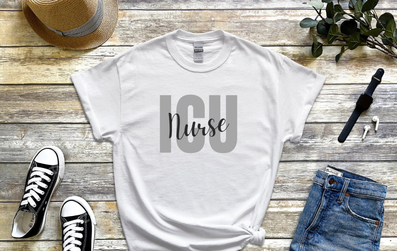 ICU Nurse T-Shirt, Healthcare Heros Shirt, Nursing Tee