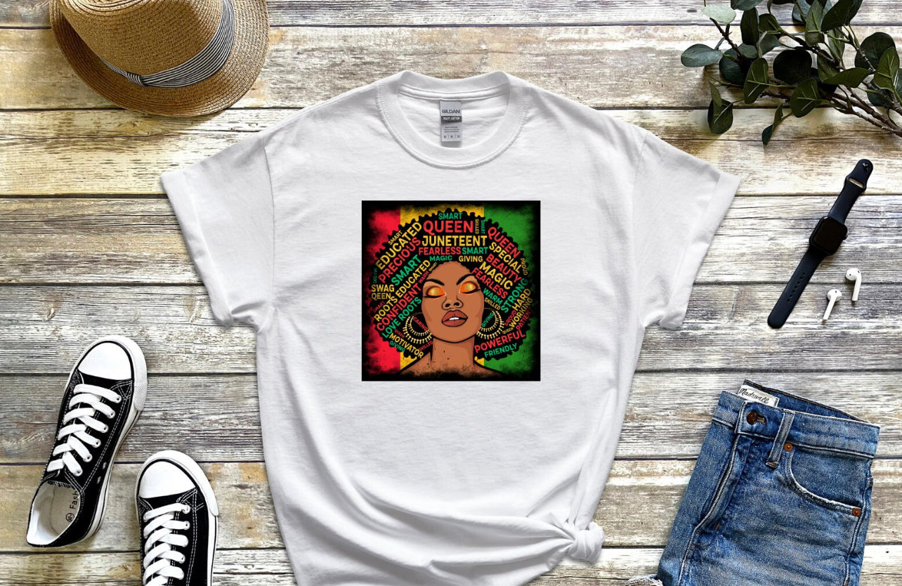 Juneteenth T-Shirt, Black History Shirt, Freeish Shirt, Afro Woman Shirt