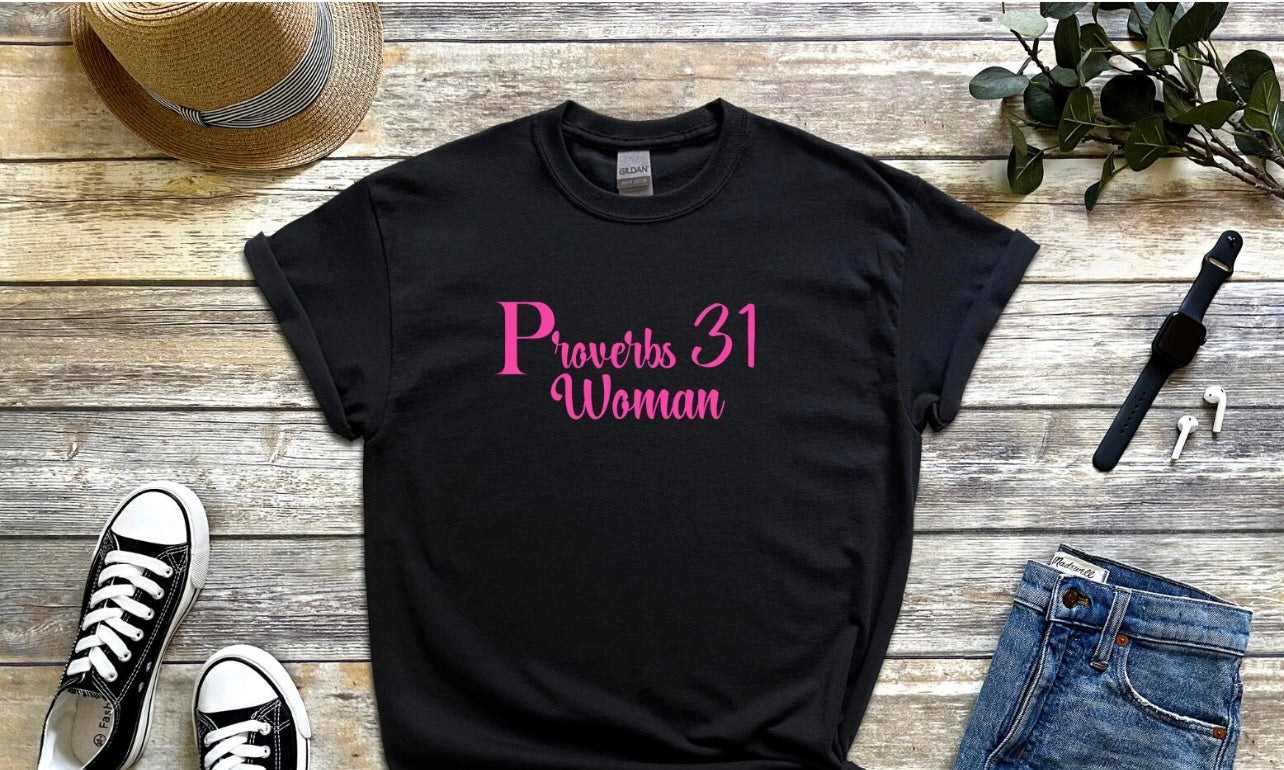 Proverbs 31 Woman T-Shirt, Christian Tee, Religious Shirt