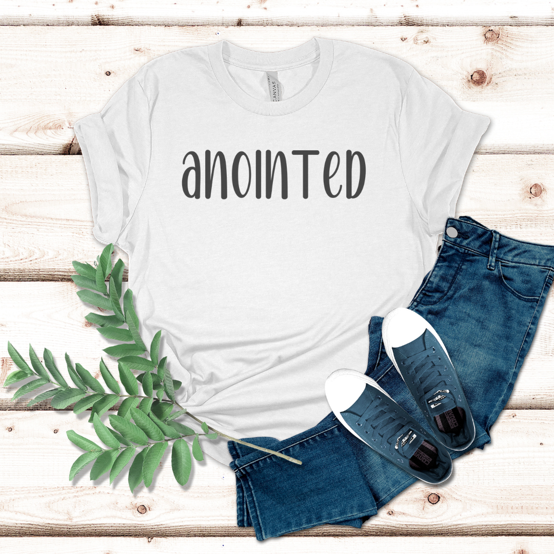 ANOINTED Christian T-Shirt, Believer Shirt, Religious Tee