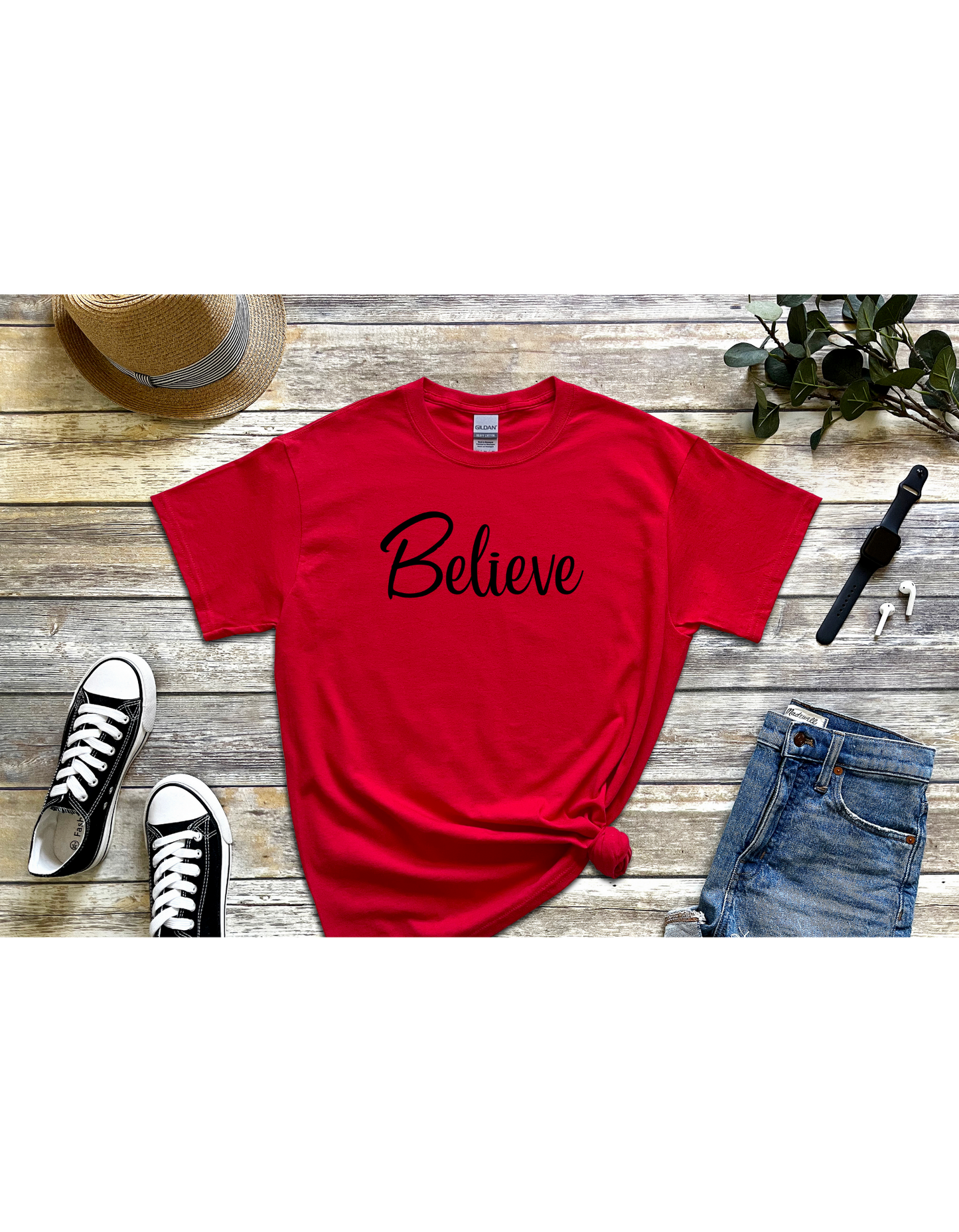 Believe Motivational Shirt, Inspirational Tee, Affirmation Shirt, Christian Shirt