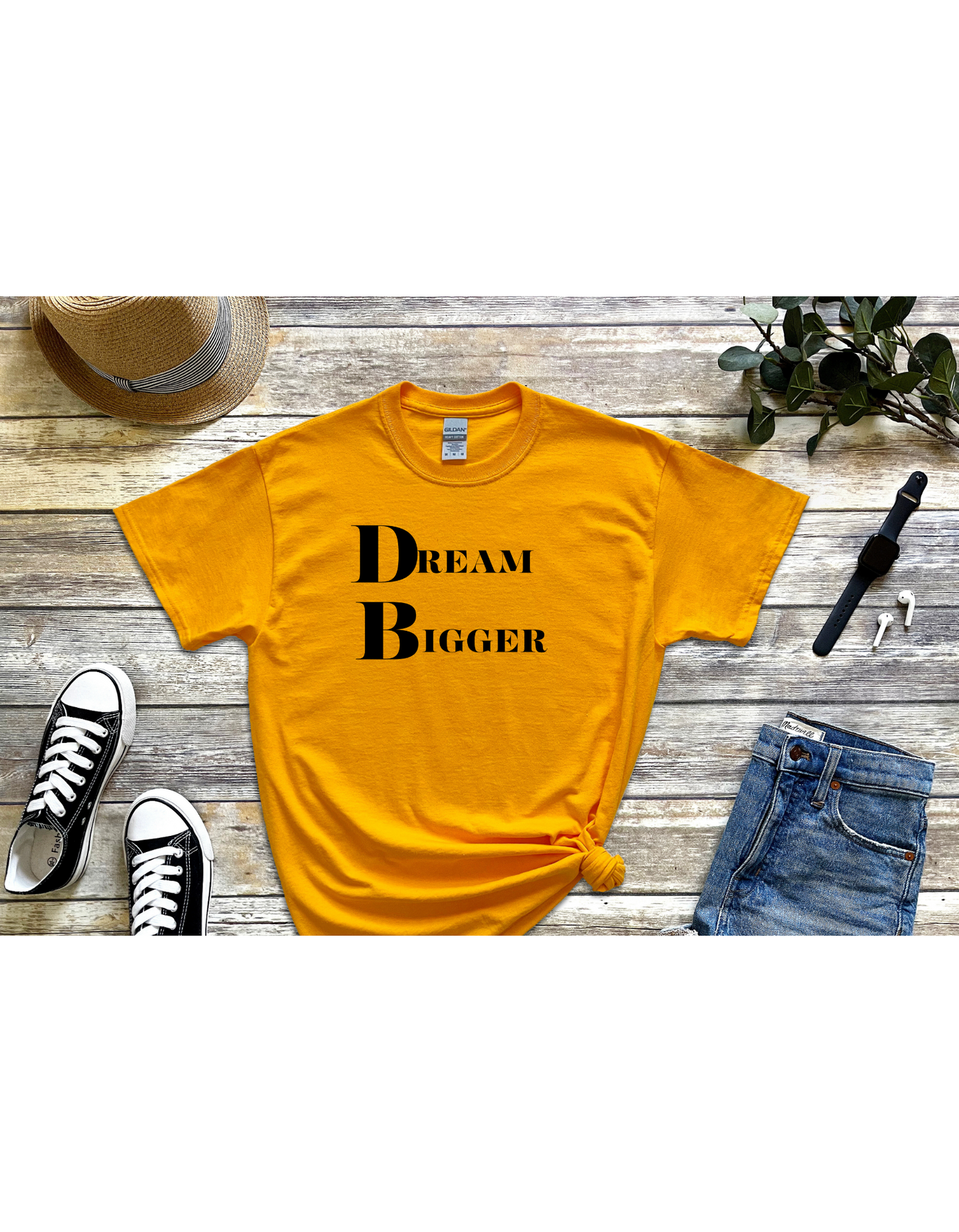 Dream Bigger Motivational Tee, Inspirational T-Shirt, Dream Shirt