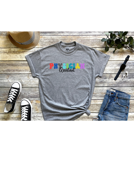 Physician Assistant Retro T-Shirt, PA Shirt, Physician Assistance Gift