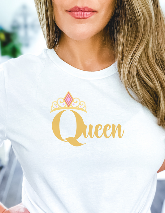 QUEEN T- Shirt, Queen Crown Tee, Crowned Queen