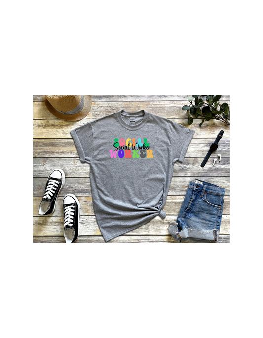 Social Worker T-Shirt, Retro Social Worker Shirt, Social Work Gift