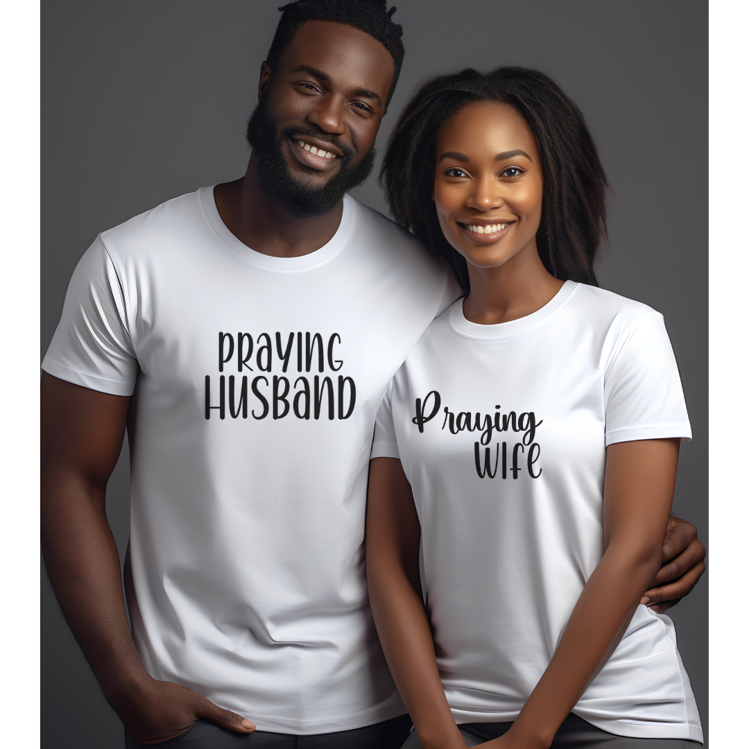 Praying Wife Shirt, Christian Tee, Couple T-Shirt